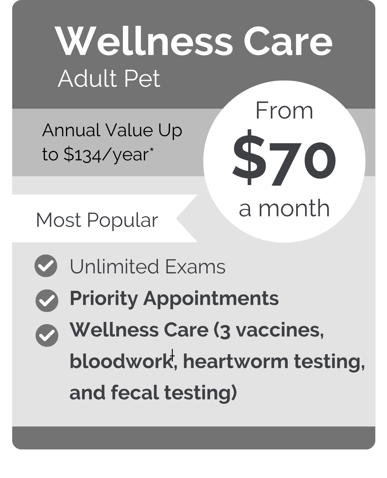 Valhalla VIPet pricing wellness